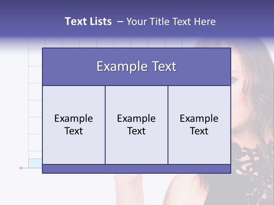 A Woman Holding A Magnifying Glass In Front Of Her Face PowerPoint Template