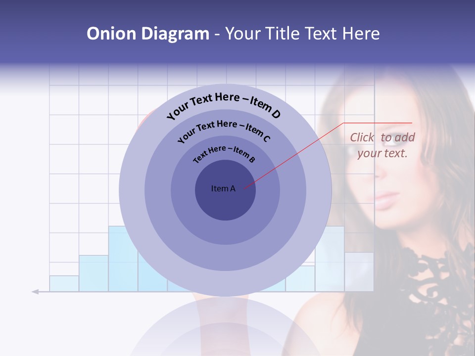 A Woman Holding A Magnifying Glass In Front Of Her Face PowerPoint Template