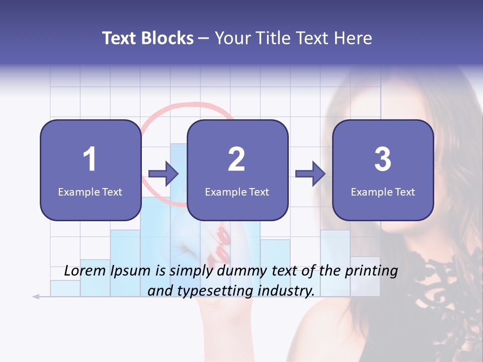 A Woman Holding A Magnifying Glass In Front Of Her Face PowerPoint Template