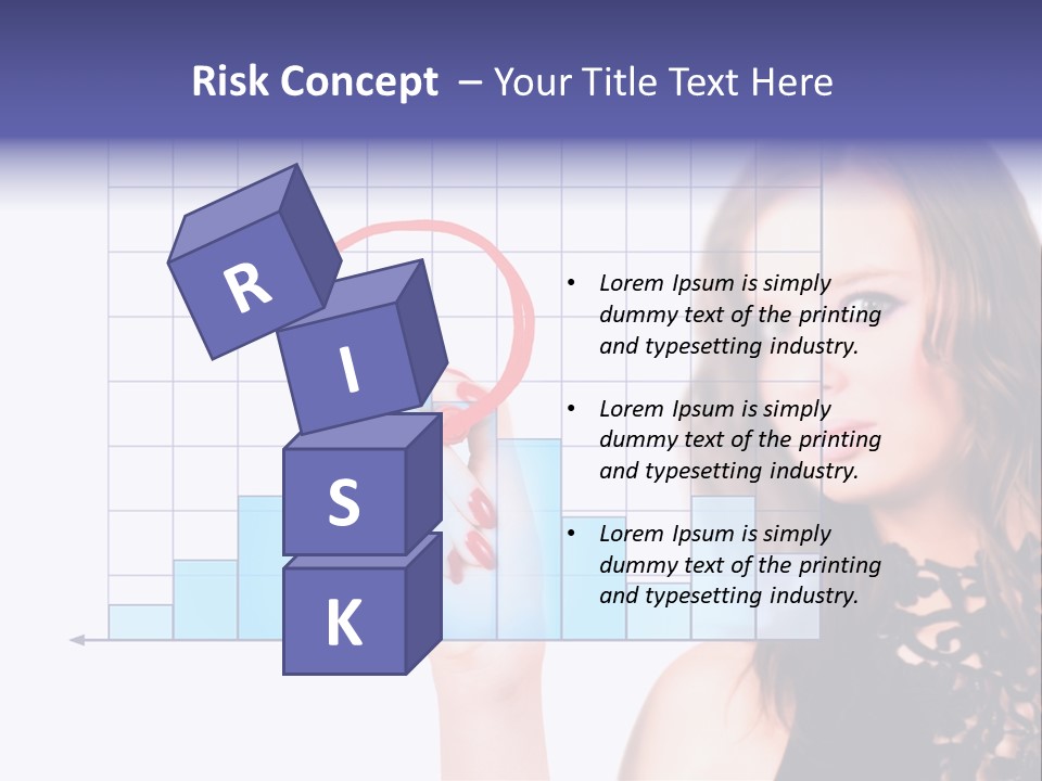 A Woman Holding A Magnifying Glass In Front Of Her Face PowerPoint Template