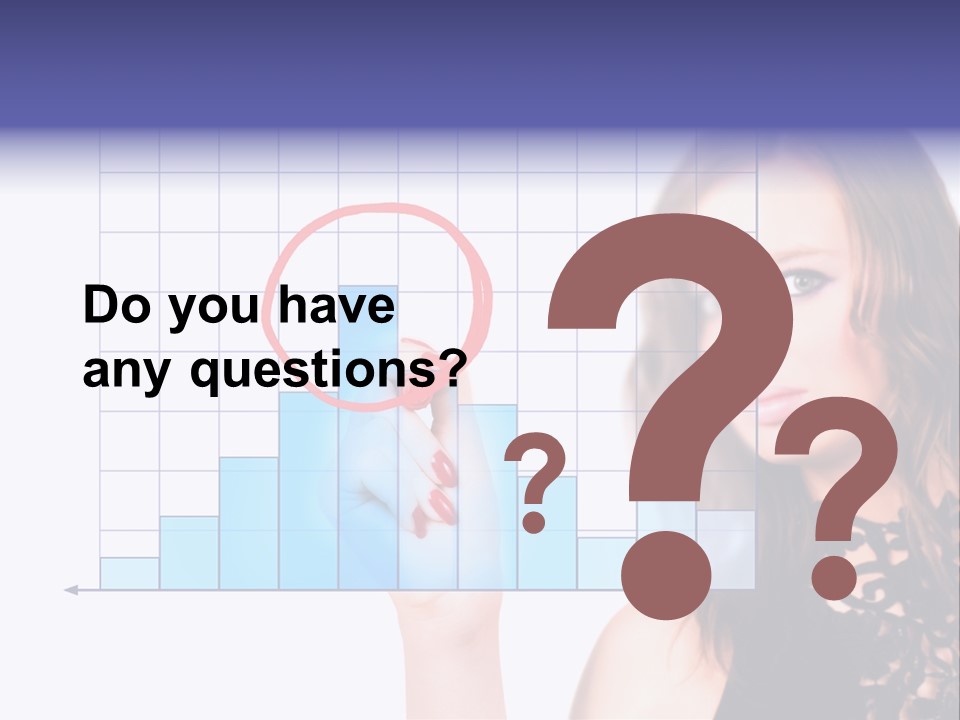 A Woman Holding A Magnifying Glass In Front Of Her Face PowerPoint Template