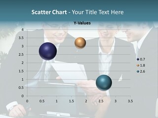 A Group Of Business People Sitting Around A Table PowerPoint Template