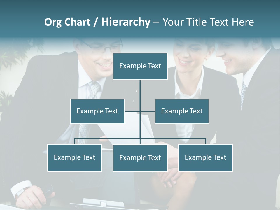 A Group Of Business People Sitting Around A Table PowerPoint Template