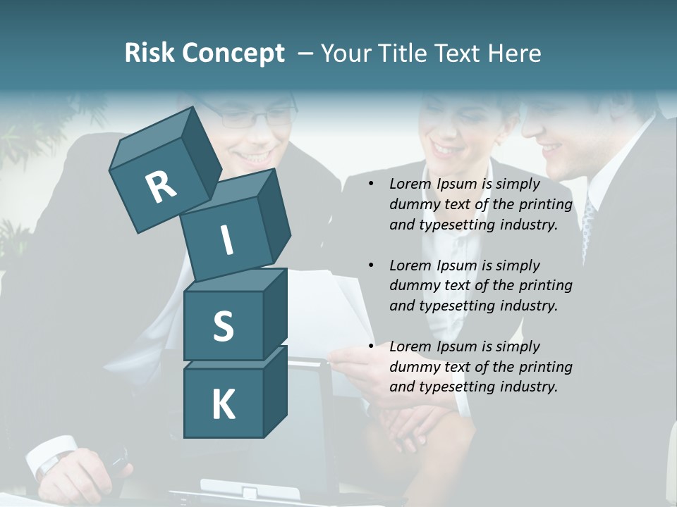 A Group Of Business People Sitting Around A Table PowerPoint Template