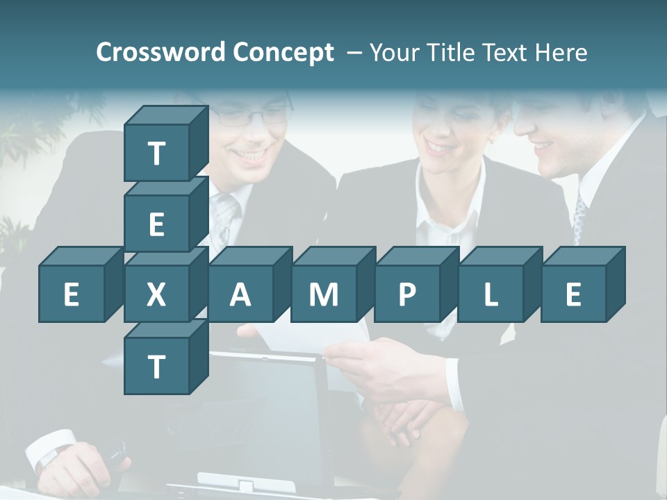 A Group Of Business People Sitting Around A Table PowerPoint Template