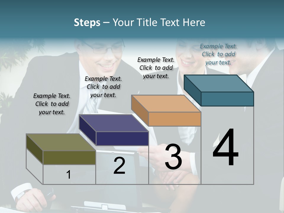A Group Of Business People Sitting Around A Table PowerPoint Template