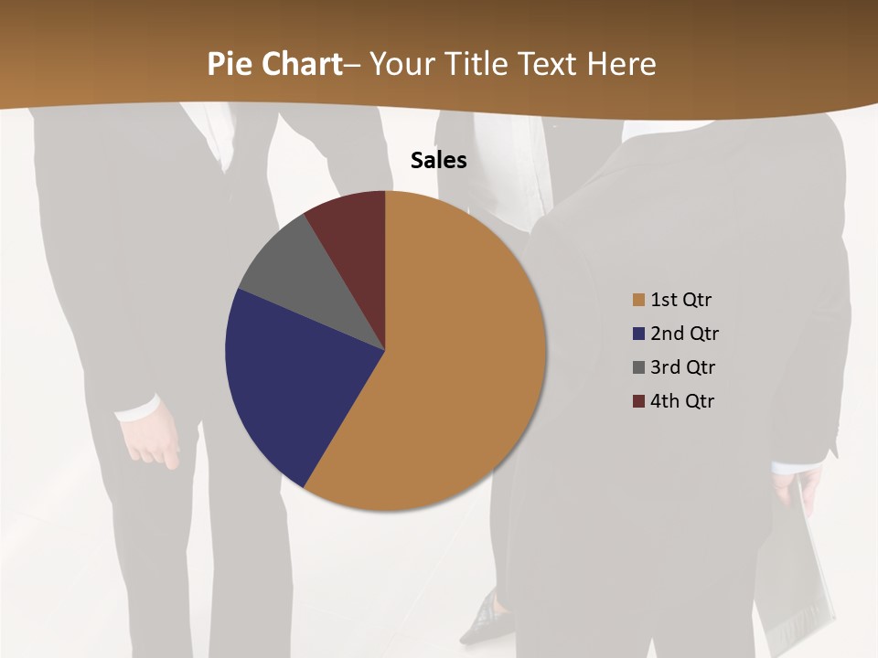 A Group Of Business People Shaking Hands PowerPoint Template