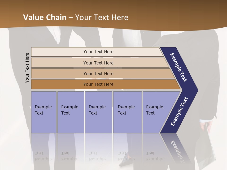 A Group Of Business People Shaking Hands PowerPoint Template