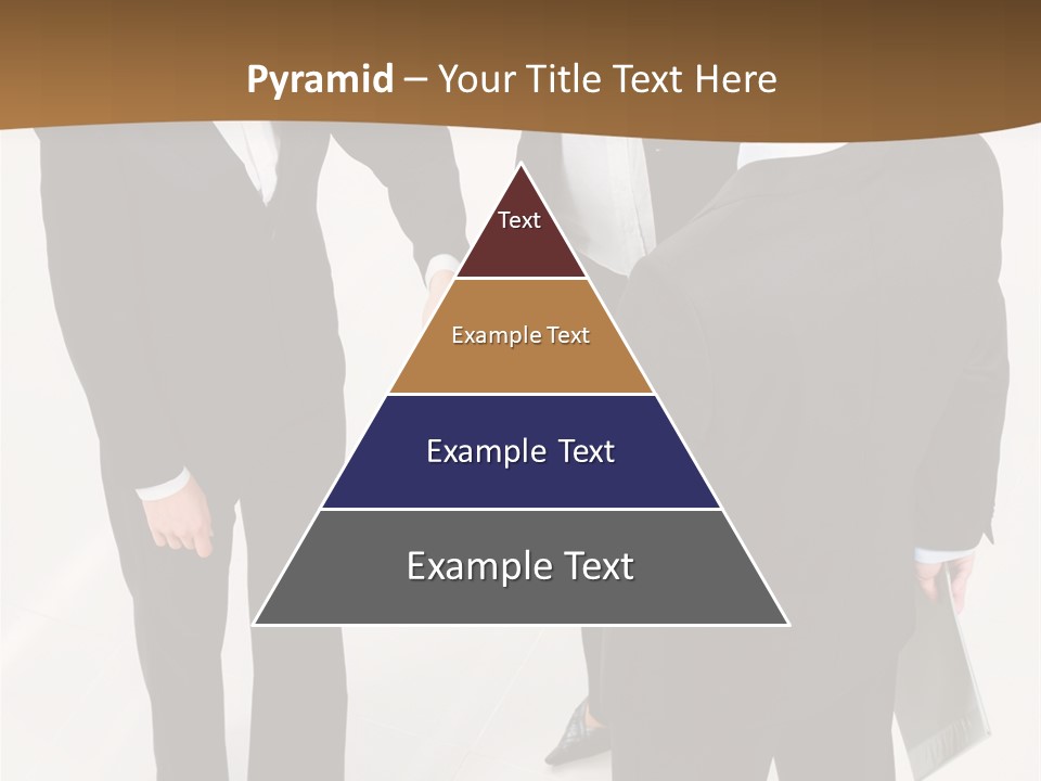 A Group Of Business People Shaking Hands PowerPoint Template