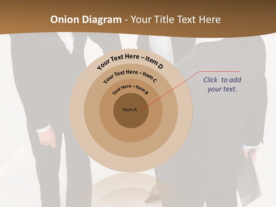 A Group Of Business People Shaking Hands PowerPoint Template