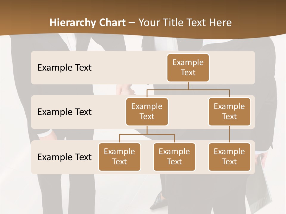 A Group Of Business People Shaking Hands PowerPoint Template