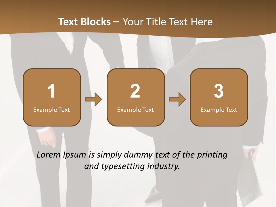 A Group Of Business People Shaking Hands PowerPoint Template