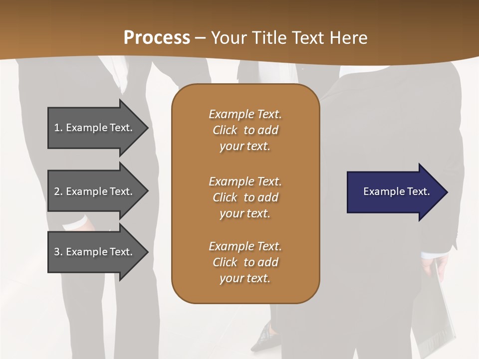 A Group Of Business People Shaking Hands PowerPoint Template