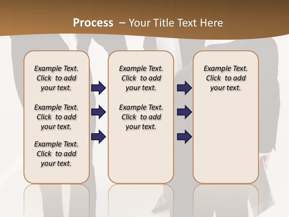A Group Of Business People Shaking Hands PowerPoint Template