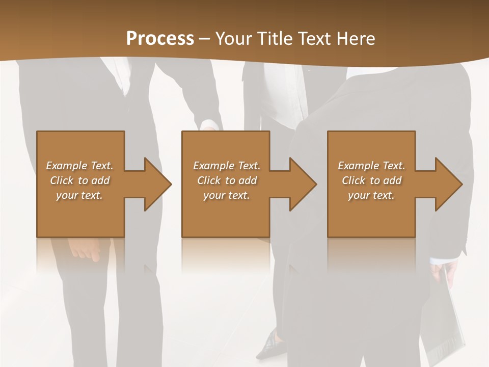 A Group Of Business People Shaking Hands PowerPoint Template