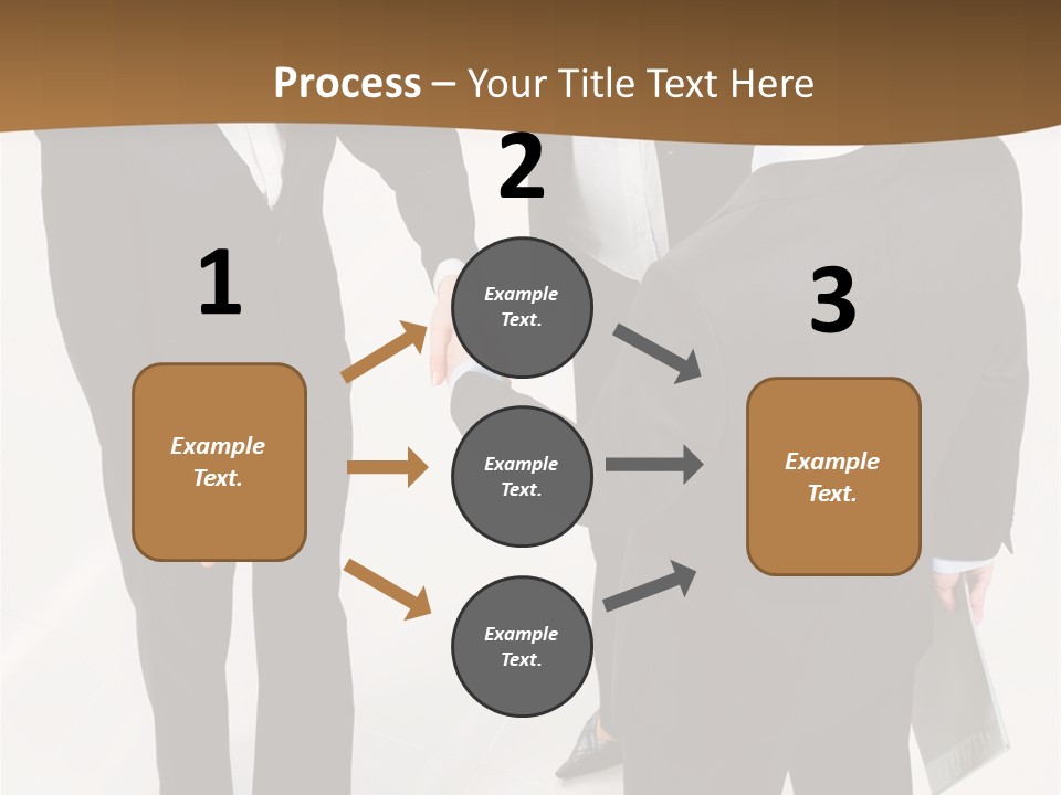 A Group Of Business People Shaking Hands PowerPoint Template