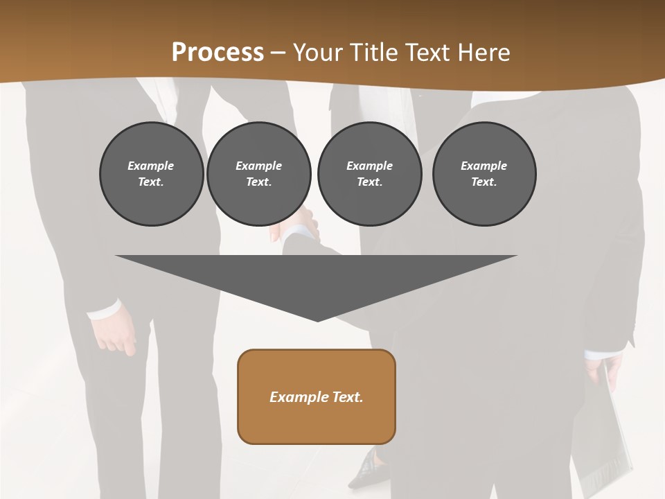 A Group Of Business People Shaking Hands PowerPoint Template