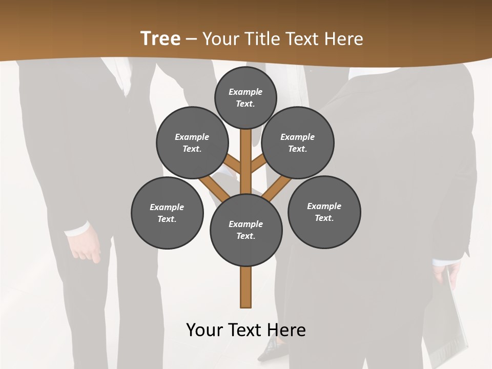 A Group Of Business People Shaking Hands PowerPoint Template