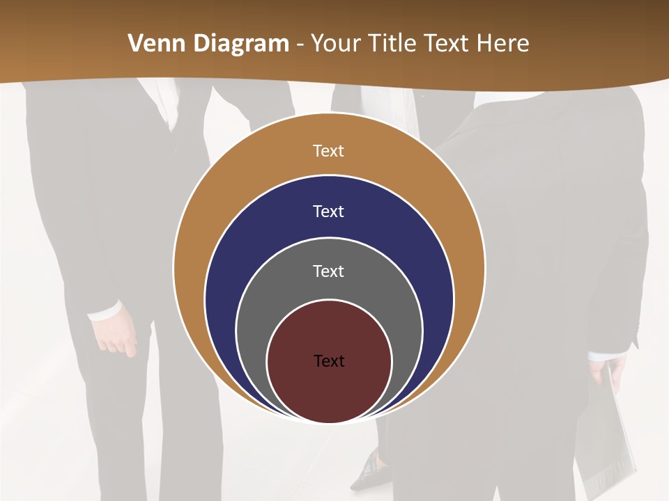 A Group Of Business People Shaking Hands PowerPoint Template