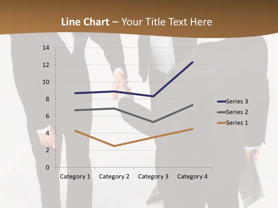 A Group Of Business People Shaking Hands PowerPoint Template