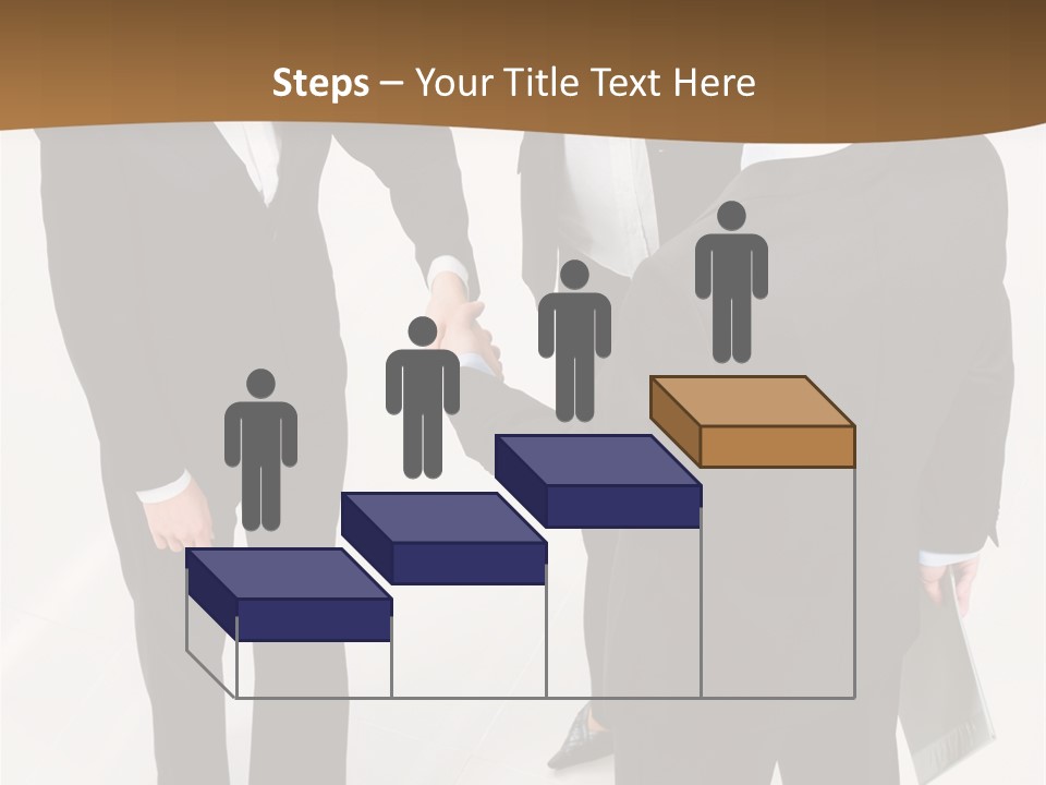 A Group Of Business People Shaking Hands PowerPoint Template