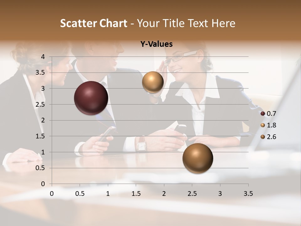 A Group Of Business People Sitting Around A Table PowerPoint Template