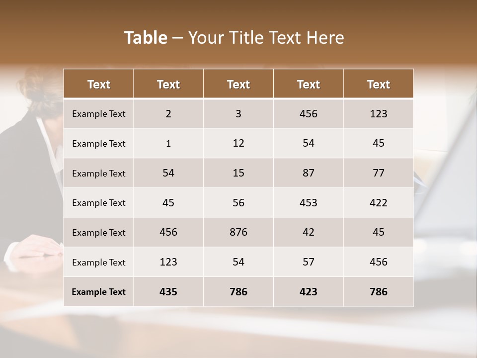 A Group Of Business People Sitting Around A Table PowerPoint Template