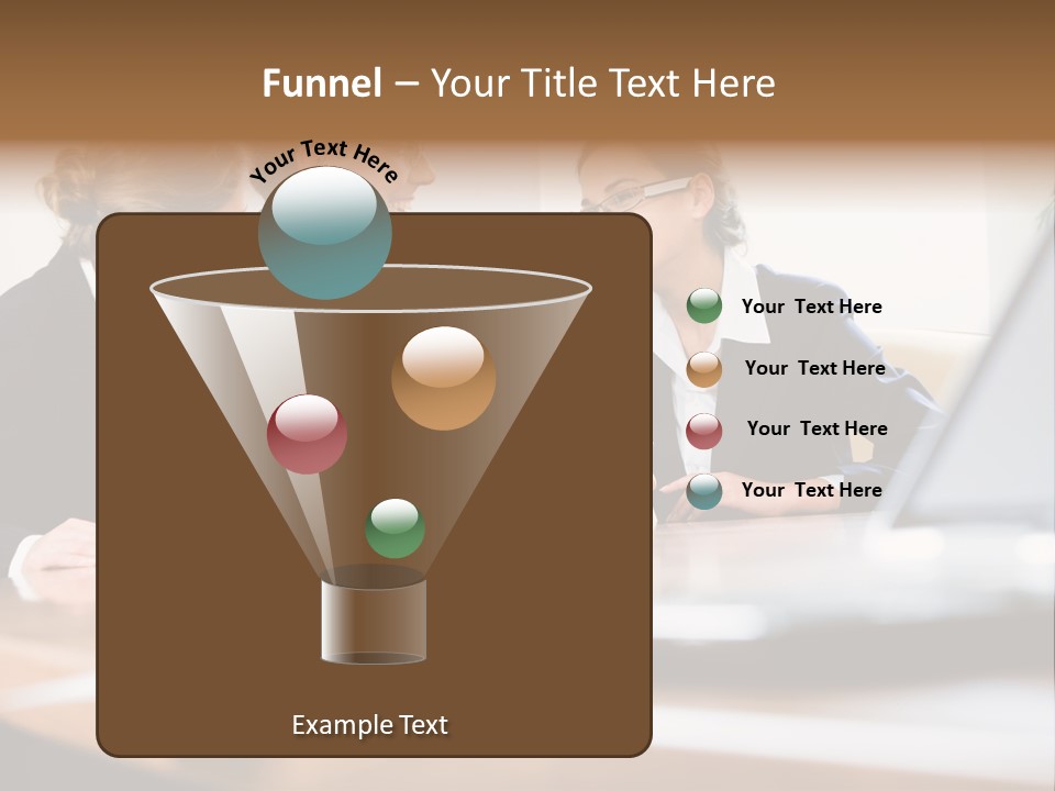 A Group Of Business People Sitting Around A Table PowerPoint Template
