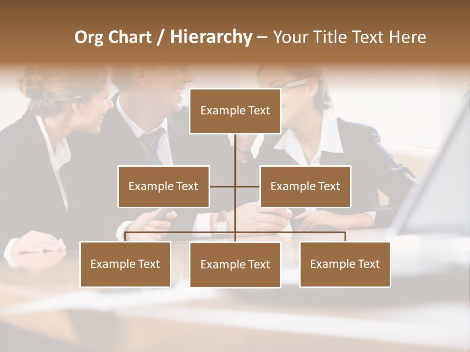 A Group Of Business People Sitting Around A Table PowerPoint Template