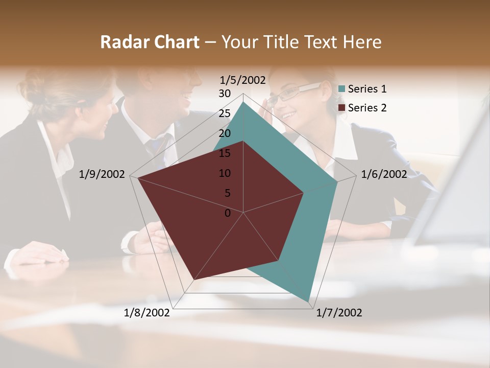 A Group Of Business People Sitting Around A Table PowerPoint Template