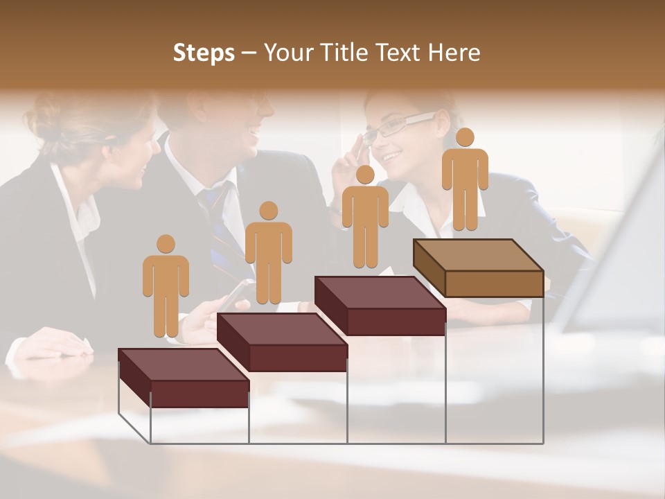 A Group Of Business People Sitting Around A Table PowerPoint Template