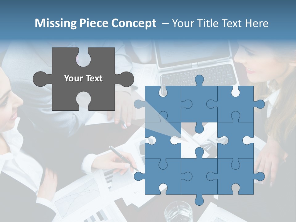 A Group Of People Sitting Around A Wooden Table PowerPoint Template