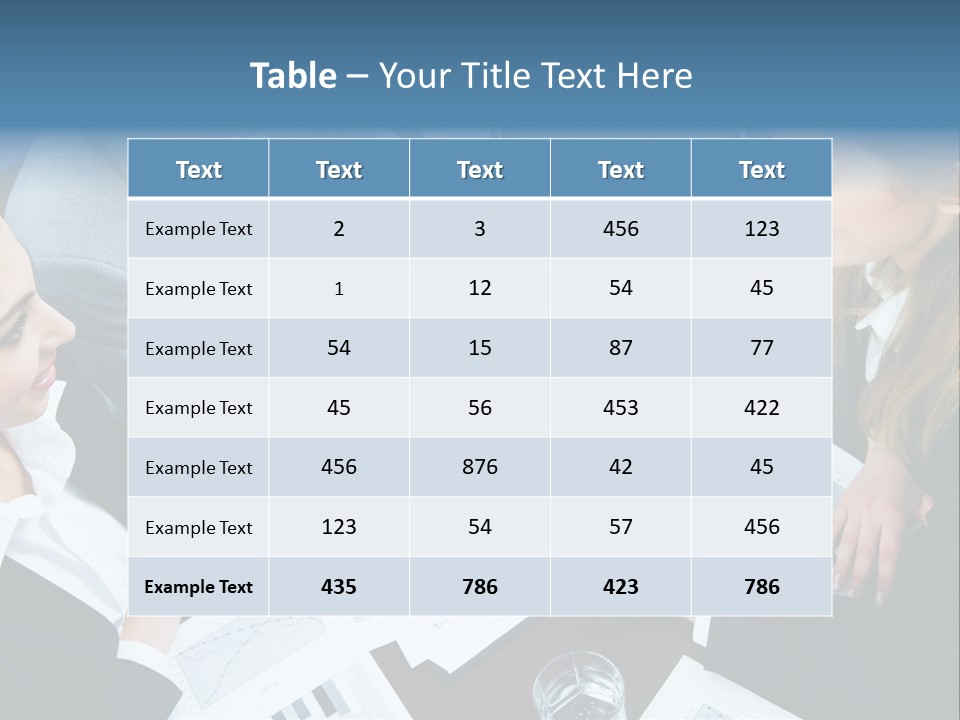 A Group Of People Sitting Around A Wooden Table PowerPoint Template