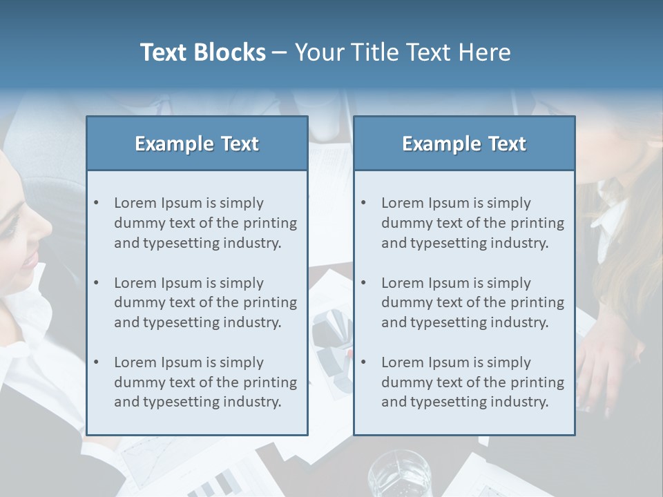 A Group Of People Sitting Around A Wooden Table PowerPoint Template