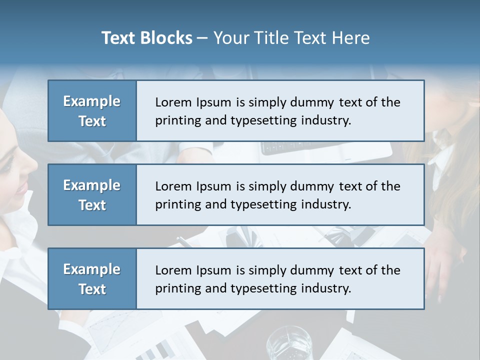 A Group Of People Sitting Around A Wooden Table PowerPoint Template
