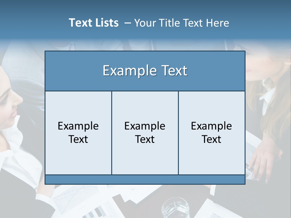 A Group Of People Sitting Around A Wooden Table PowerPoint Template