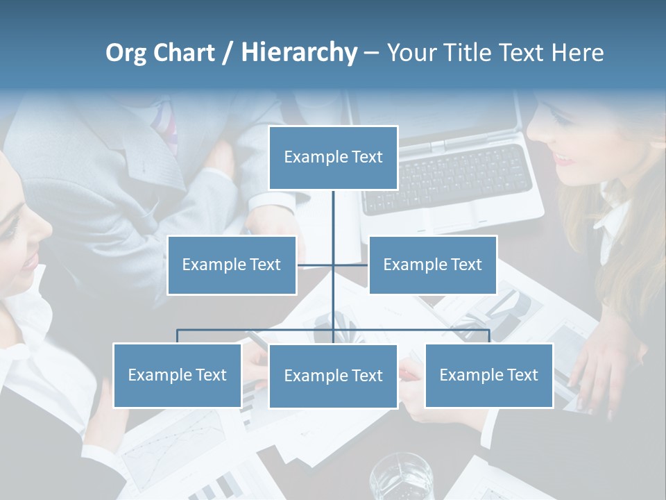 A Group Of People Sitting Around A Wooden Table PowerPoint Template