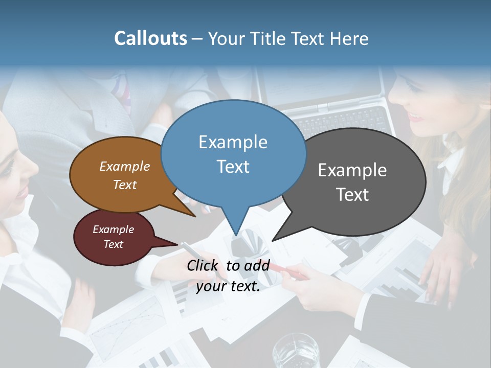 A Group Of People Sitting Around A Wooden Table PowerPoint Template