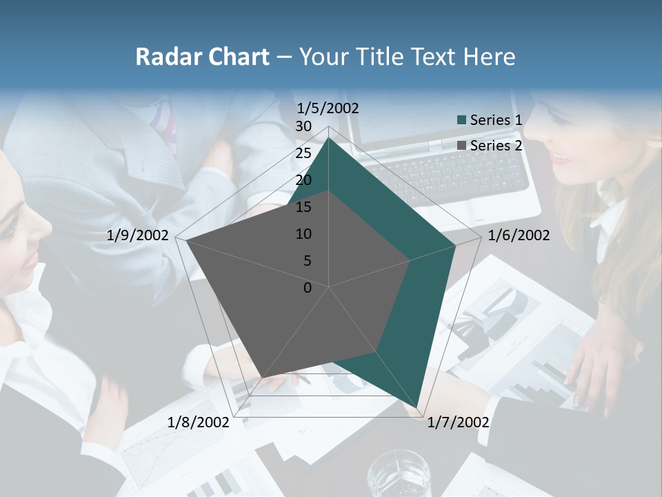 A Group Of People Sitting Around A Wooden Table PowerPoint Template
