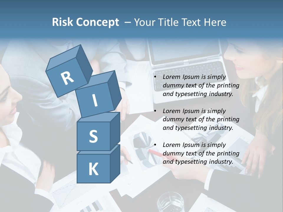 A Group Of People Sitting Around A Wooden Table PowerPoint Template