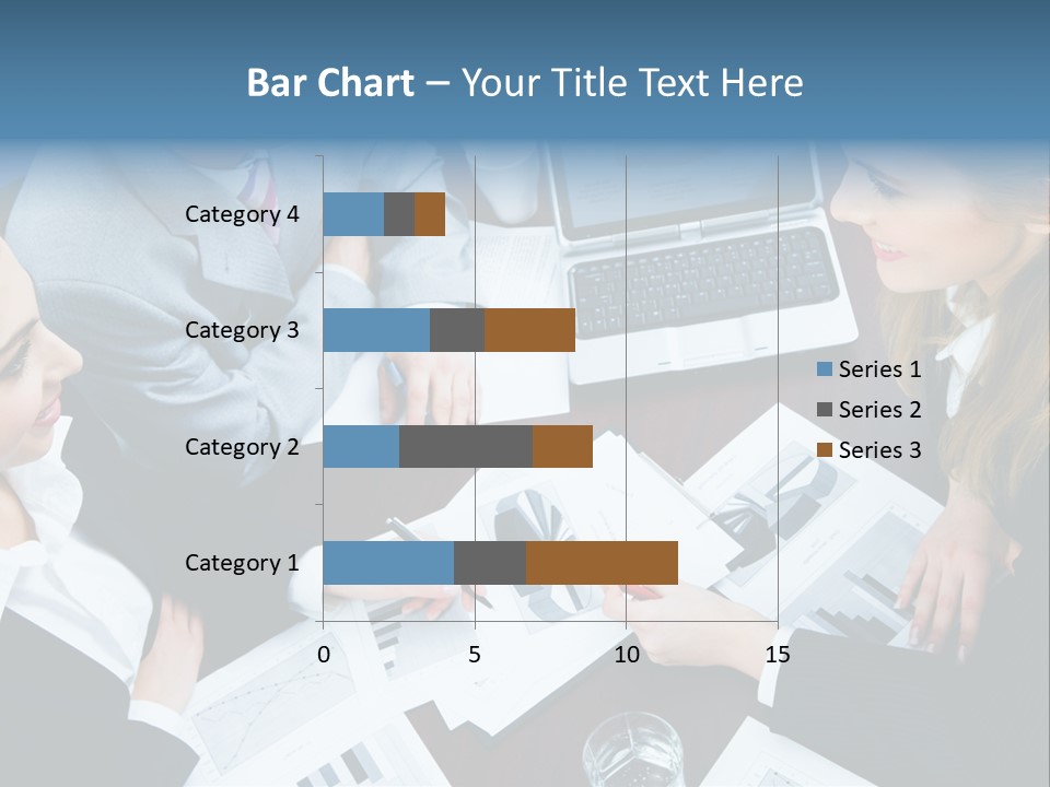 A Group Of People Sitting Around A Wooden Table PowerPoint Template