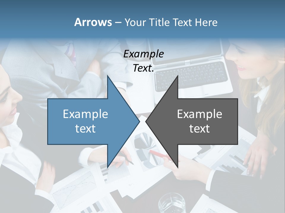 A Group Of People Sitting Around A Wooden Table PowerPoint Template