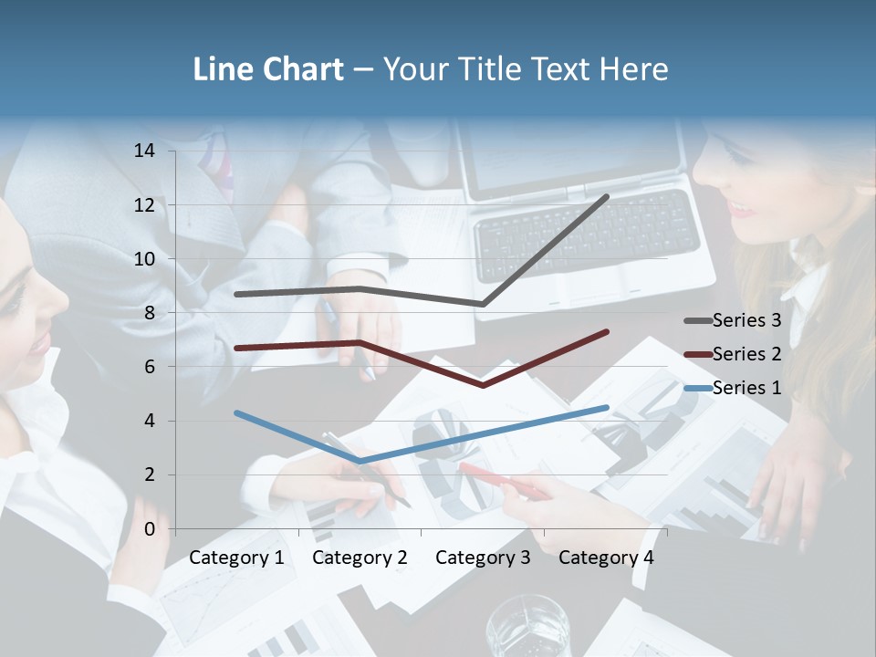 A Group Of People Sitting Around A Wooden Table PowerPoint Template
