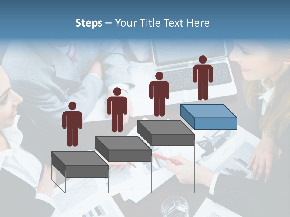 A Group Of People Sitting Around A Wooden Table PowerPoint Template