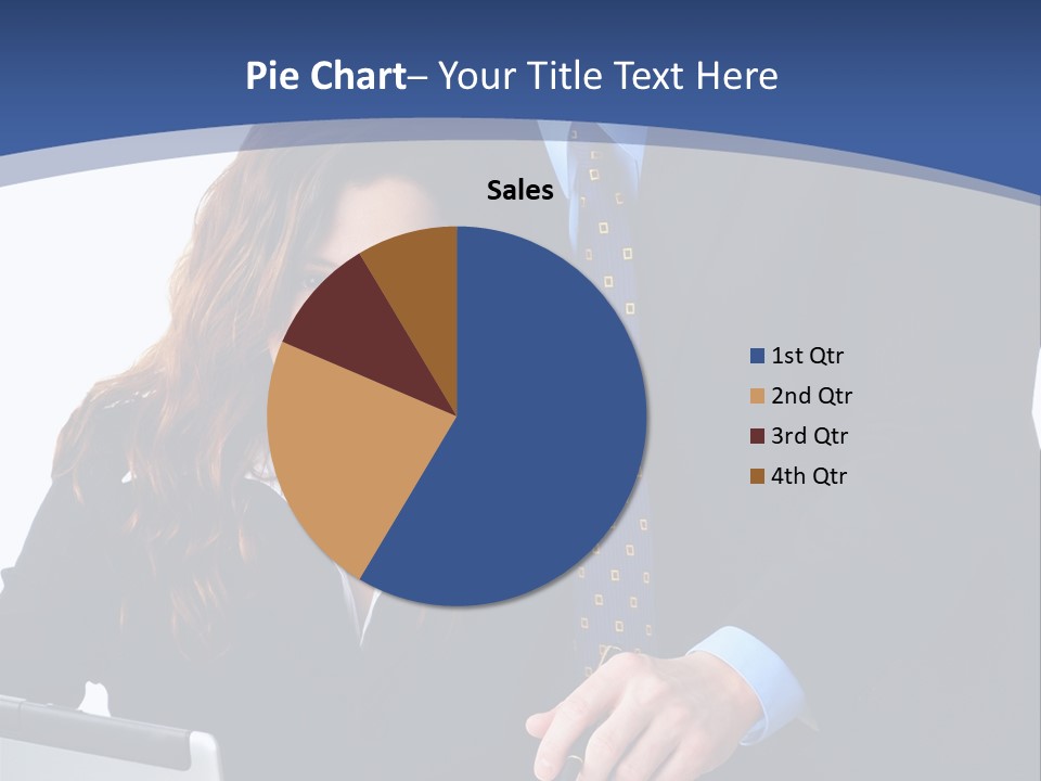 A Man And A Woman Are Looking At A Piece Of Paper PowerPoint Template