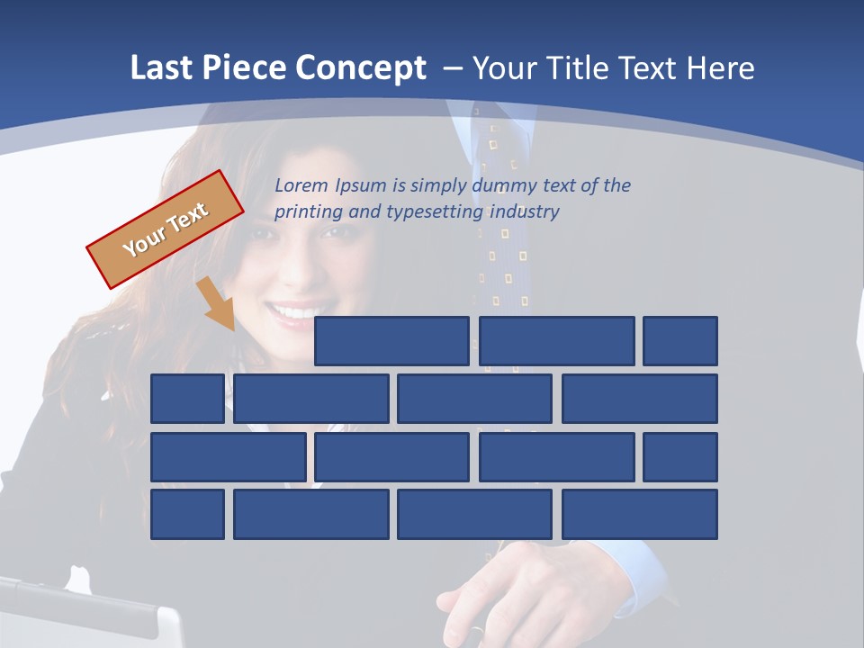 A Man And A Woman Are Looking At A Piece Of Paper PowerPoint Template