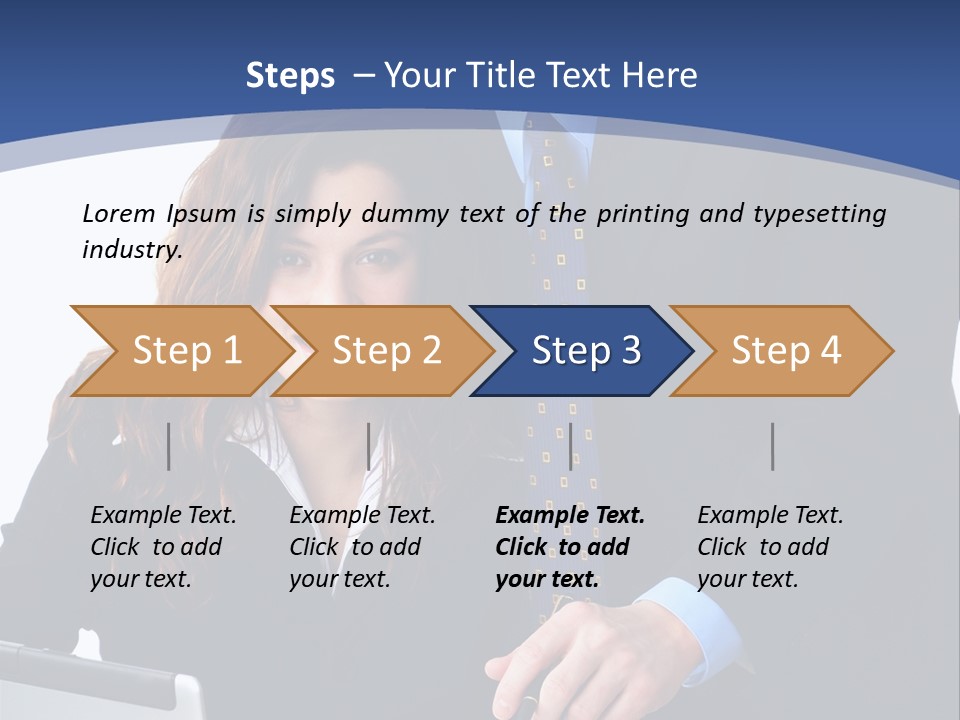 A Man And A Woman Are Looking At A Piece Of Paper PowerPoint Template