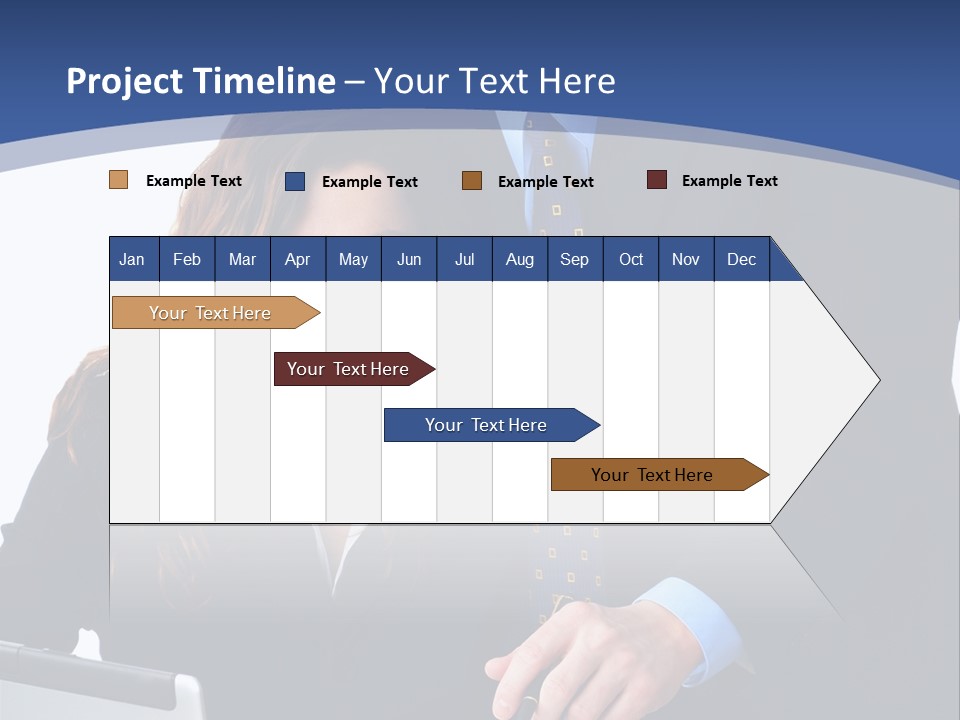 A Man And A Woman Are Looking At A Piece Of Paper PowerPoint Template