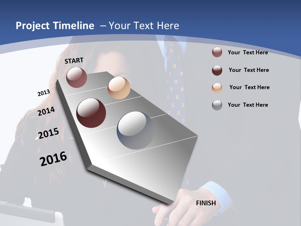 A Man And A Woman Are Looking At A Piece Of Paper PowerPoint Template
