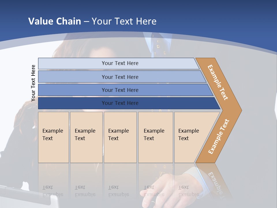 A Man And A Woman Are Looking At A Piece Of Paper PowerPoint Template